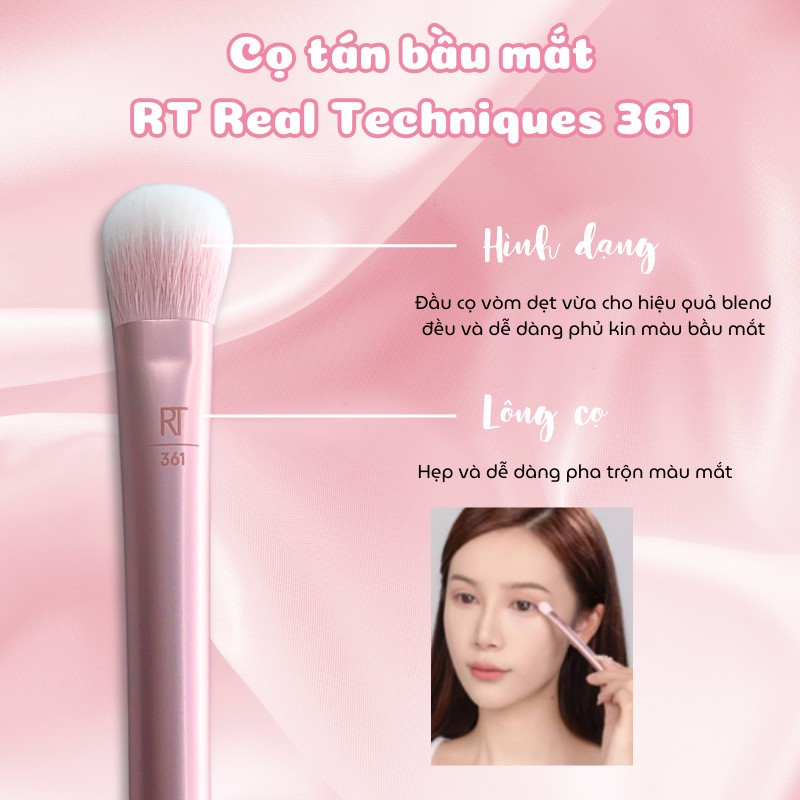 Cọ Tán Bầu Mắt Size Vừa RT REAL TECHNIQUES 361