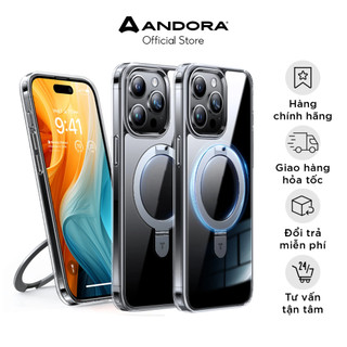  Ốp lưng chính hãng cho IPhone 15 Pro/Pro Max TORRAS UPRO Ostand Clear Case