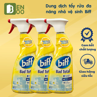 Bình Xịt Tẩy Rửa Đa Năng Biff 750ml - Làm Sạch Nhà Vệ Sinh, Nhà Tắm, Diệt Sạch 99,9% Vi Khuẩn