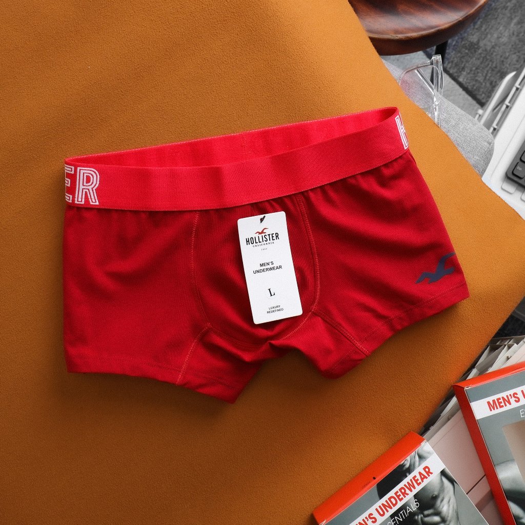 Quần Sịp Đùi Boxer Cotton Cao Cấp Xuất Dư Co Giãn Thoải Mái, Thấm Hút Mồ Hôi. Boxer Hollister  Cao Cấp