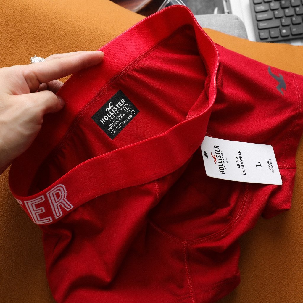 Quần Sịp Đùi Boxer Cotton Cao Cấp Xuất Dư Co Giãn Thoải Mái, Thấm Hút Mồ Hôi. Boxer Hollister  Cao Cấp
