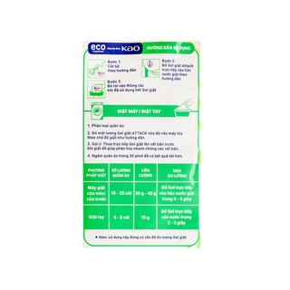 Nước giặt gel attack túi 1kg