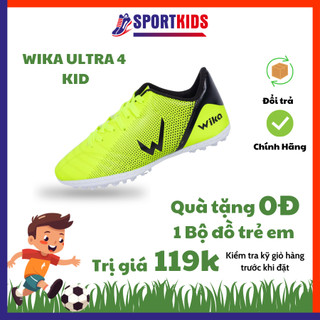 Giày Đá Bóng Trẻ Em Wika Ultra 4 Chính Hãng, Giày Đá Banh Ôm Chân Chất Liệu Pu Cao Cấp