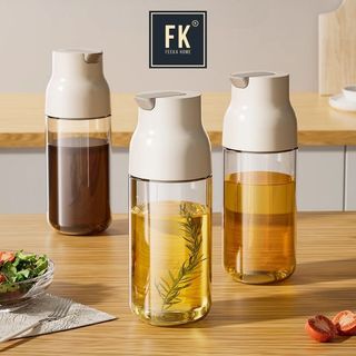  Chai đựng dầu ăn thủy tinh thông minh FEEKA cao cấp nắp tự đóng mở bình đựng dầu ăn thủy tinh 500ml 