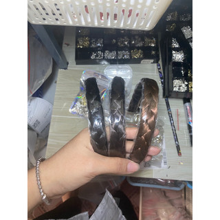 Cài tóc giả thắt bính siêu đẹp