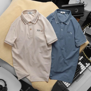 Áo Thun Polo Nam Chất liệu cotton lục giác mềm mát, thấm hút nhanh, áo phông tay Ngắn Có Cổ, Áo polo họa tiết nam