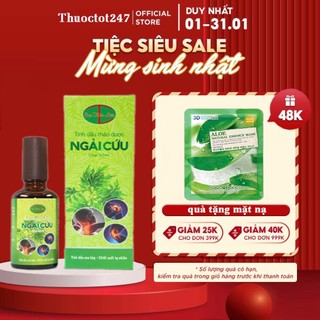 ✅ tinh dầu ngải cứu dạ thảo liên 50ml 👍 ❤️ xoa bóp xương khớp