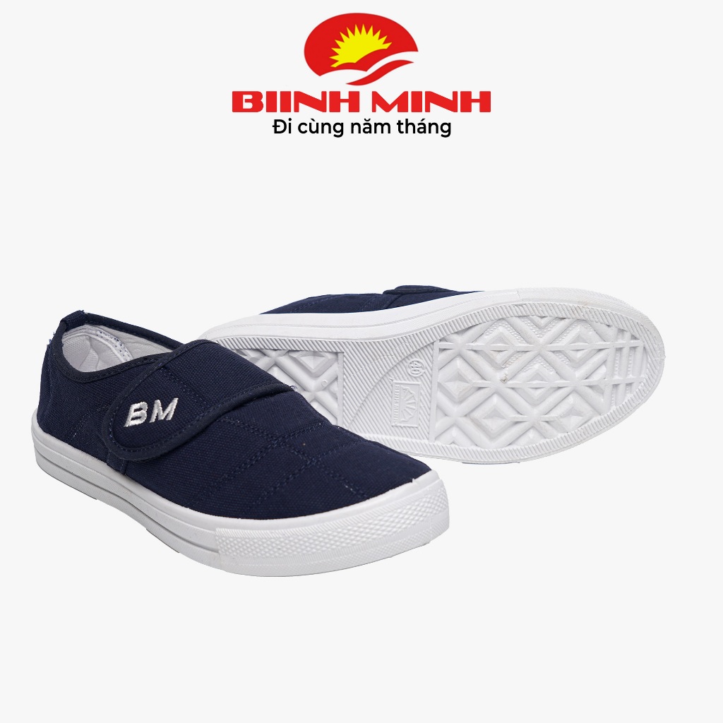 Giày M09 bata Nam Bình Minh. quai dán, giày lười