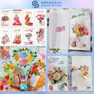 Thiệp chúc mừng, thiệp 20/10, thiệp 20/11, thiệp 8/3, thiệp sinh nhật - 01 cái
