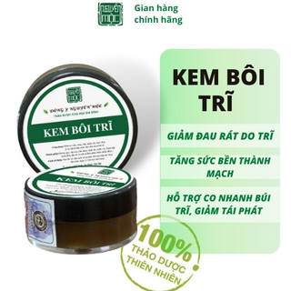 Kem bôi trĩ nguyên mộc hỗ trợ giảm đau rát ngứa hiệu quả tức thời giúp co và teo búi trĩ ngừa táo bón hiệu quả