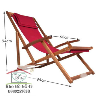 Ghế gấp gọn, ghế xếp, ghế thư giãn, ghế võng gỗ tắm nắng