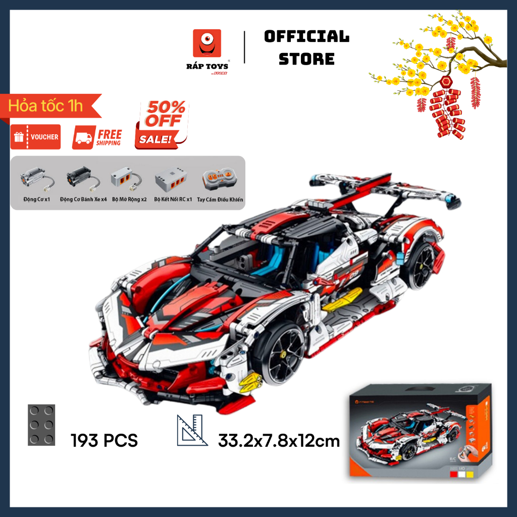 [Kèm Động Cơ]Mô hình  | Siêu Xe APOLO IE IMASTER | mô hình technic tỉ lệ 1:10 2732 PCS | BẢN ĐẸP SIÊU CHI TIẾT