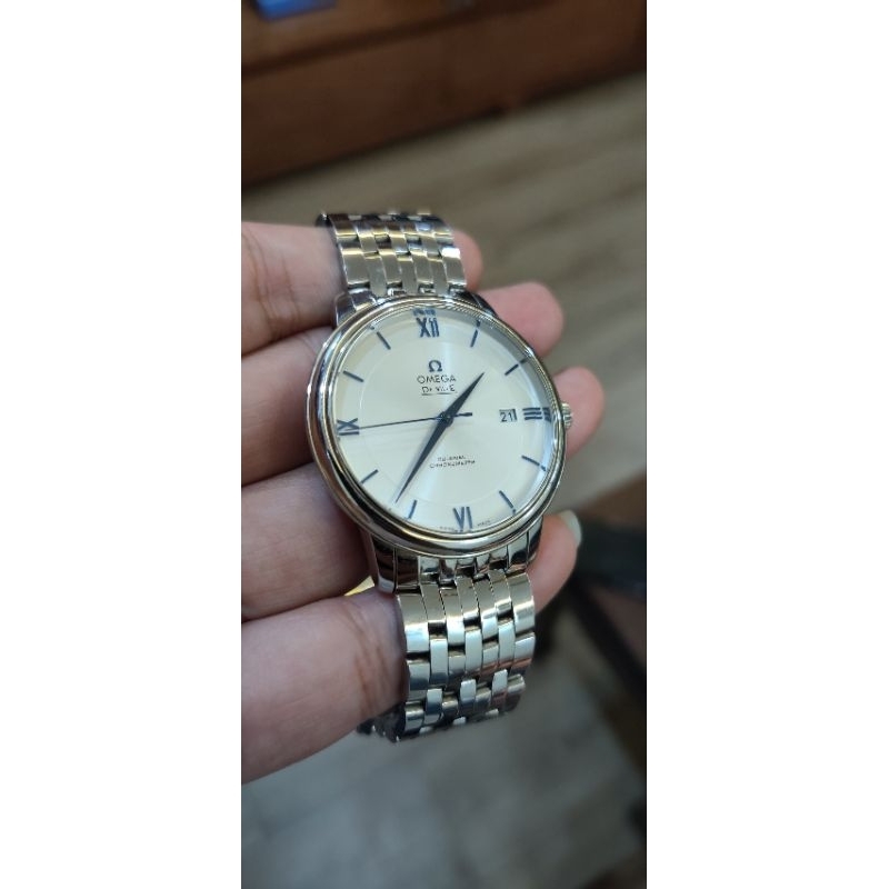 Pass đồng hồ Omega De Ville Prestige Co-Axial Chronometer (hàng rep 1:1, máy cơ Nhật)