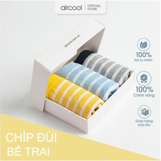 Set 3 quần chíp đùi bé trai AIRCOOL chất liệu sợi tre cao cấp mềm mát kháng khuẩn an toàm tốt cho bé