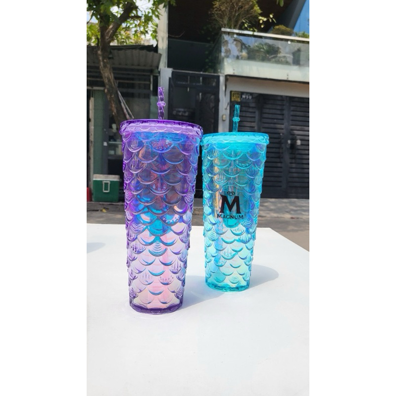 Ly Giữ Nhiệt vảy Cá Ống Kim Cương Magnum