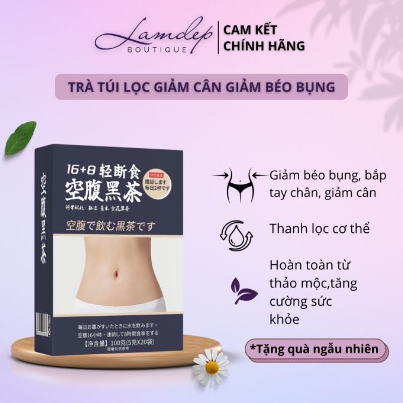 Trà Giảm Cân Giảm Béo Thanh Lọc Cơ Thể, An Toàn, Hiệu Quả (Hộp 20 Túi Lọc)