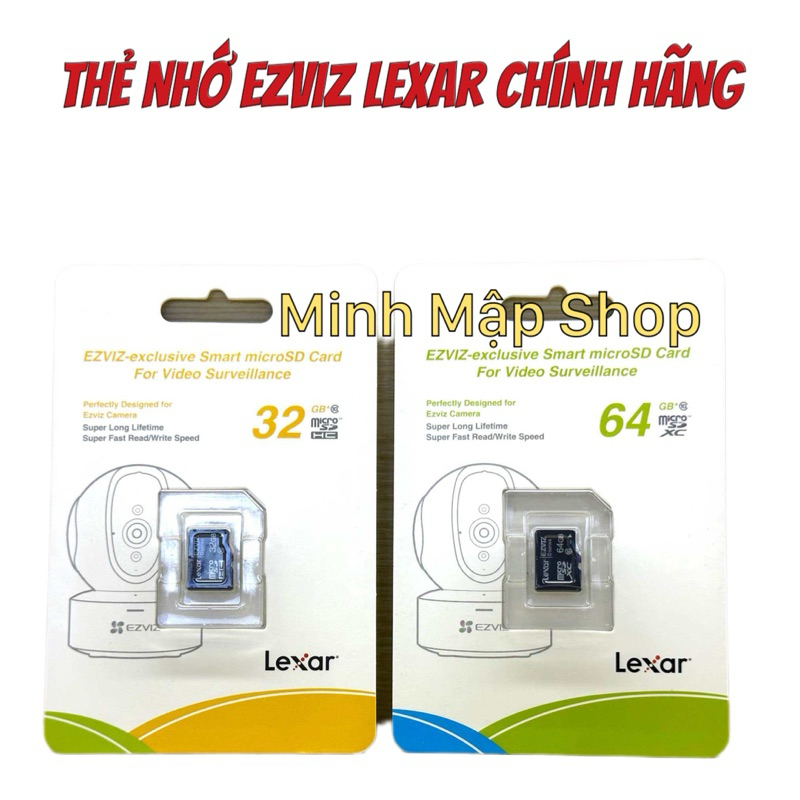 Thẻ nhớ EZVIZ LEXAR Micro SDXC chính hãng (Chuyên dùng camera)