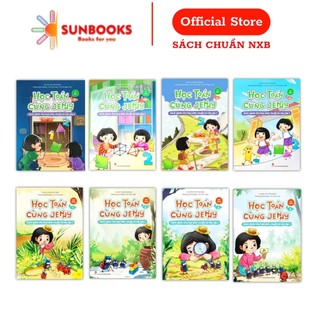 Combo 8 cuốn học toán cùng jenny - sách dành cho học sinh chuẩn bị vào lớp 1