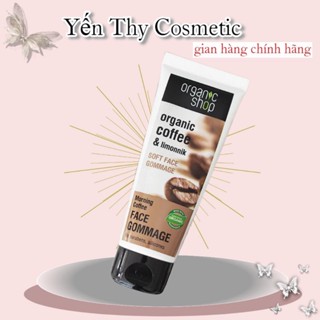 Tẩy da chết mặt Organic cafe, tẩy tế bào chết cà phê nhập khẩu Nga 75ml