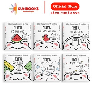 Sách Ehon Combo 6 cuốn Maru Ehon Nhật Bản dành cho bé từ 2- 8 tuổi - Tặng lật đật mini