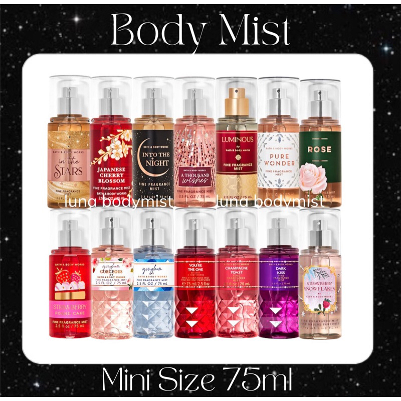 Xịt Thơm Toàn Thân Travel Size Bath And Body Work Dành Cho 75ml