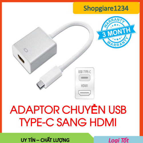 Cáp Chuyển Type-C ra HDMI 4K- Loại OEM Full HD- Tốc Độ Cao, Hình Ảnh Siêu Nét