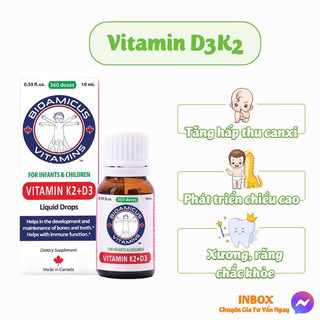 Vitamin D3K2-MK7 Bioamicus 10ml