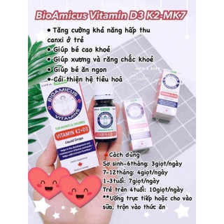 Vitamin D3K2-MK7 Bioamicus 10ml