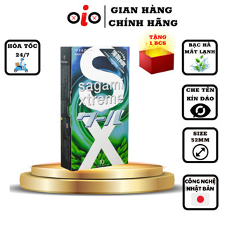 Bao cao su Sagami Spearmint - kéo dài thời gian - bcs hương bạc hà