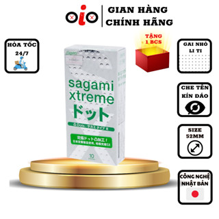 Bao cao su gân gai Sagami White Box  - Hộp 10 bao