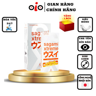 Bao cao su Sagami Superthin - bcs mỏng kiểu truyền thống Hộp 10c