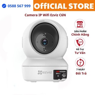 Camera ip wifi ezviz c6n + thẻ nhớ hikvision 64gb - hàng chính hãng