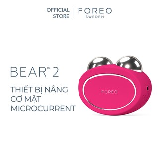 FOREO BEAR 2 Thiết bị nâng cơ & săn chắc da mặt bằng dòng điện siêu nhỏ tiên tiến - Sản phẩm hỗ trợ chống lão hóa | Nâng cơ mặt tức thì | Dụng cụ chăm sóc da không xâm lấn