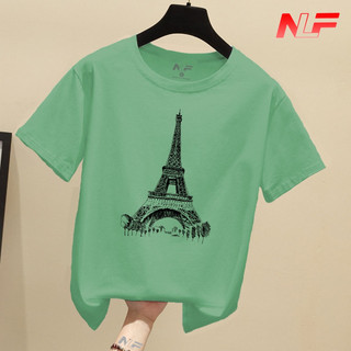 Áo Thun Nữ Tay Ngắn Form Rộng Tháp Eiffel AT-073 - Phù Hợp Mọi Vóc Dáng - Trending Xu Hướng - NLF Unisex Fashion
