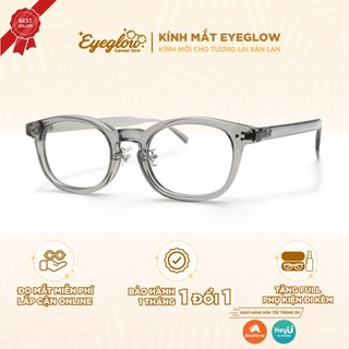 Gọng kính cận nữ Eyeglow thiết kế cute phong cách Hàn Quốc tròng kính chống ánh sáng xanh EG7120