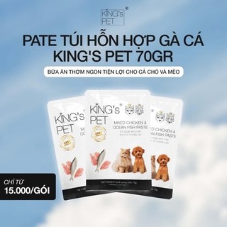 Pate king pet gói 70g cho chó và mèo mọi lứa tuổi