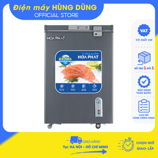 Tủ đông mini hòa phát 100 lít hcf 106s1đsh /hpf ad6107g , dàn đồng 100%-bh chính hãng 24 tháng