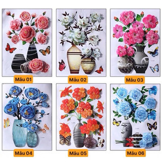 Tranh hoa dán tường 3d siêu rẻ siêu đẹp