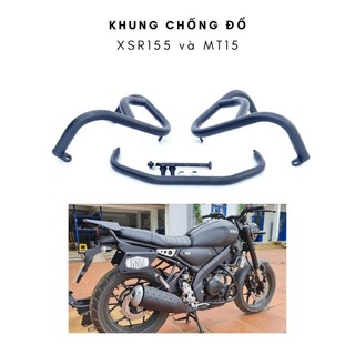 Chống đổ XSR155, MT15, khung bảo vệ xe sơn tĩnh điện màu đen