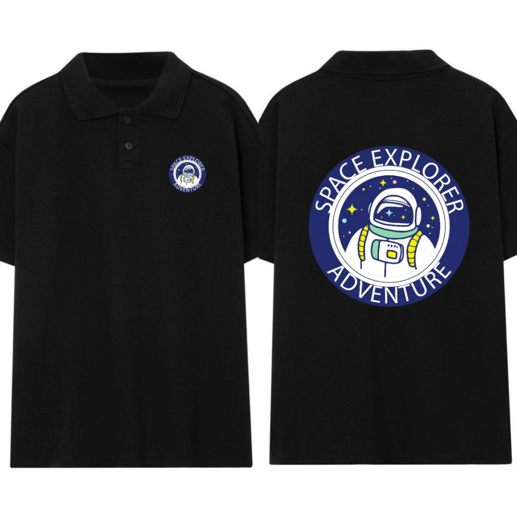 Áo Polo Nam Nữ Đen MeanStore Thun Polo Có Cổ Big Size, Phông Unisex Local Brand Chính Hãng Vải Cotton Cao Cấp - POTH2