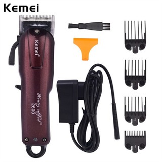 Tông đơ cắt tóc Kemei KM-2600 nắp bạc độc quyền công suất mạnh 9W sử dụng tiệm tóc cắt tóc trẻ em người lớn đều được