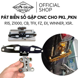Pát biển số gập cnc cho pkl và pkn r15, tfx, z800, z900, z1000, cbr , cb
