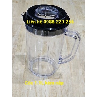 Phụ kiện máy xay- ca cốc cối nhựa sinh tố 1,1l máy xay magic, sunhouse, kangaroo