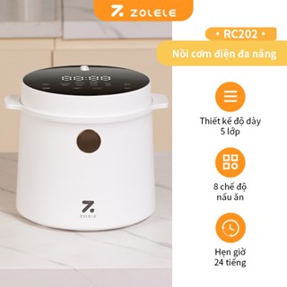 Nồi cơm điện đa năng tách đường ZOLELE 8 chế độ nấu ăn, cảm ứng thông minh RC202L 2L - Chính hãng