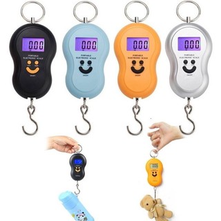 CÂN ĐIỆN TỬ MINI MÓC TREO CẦM TAY 40KG HÌNH MẶT CƯỜI