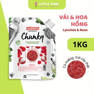 Mứt trái cây Chunky Andros - Vị Vải & Hoa Hồng