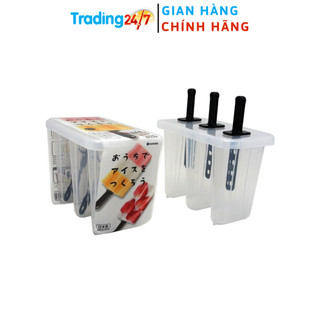 Khuôn làm kem 3 chiếc Inomata - Nội địa Nhật Bản