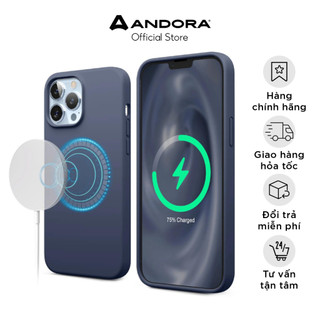 Ốp lưng kèm vòng sạc nam châm chính hãng Elago Magnetic Silicone cao cấp cho Iphone 13/Iphone 14 Series