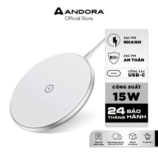 Đế sạc không dây Choetech Magnetic Wireless Charging Pad công suất 15W bảo hành 24 tháng - T580 - F