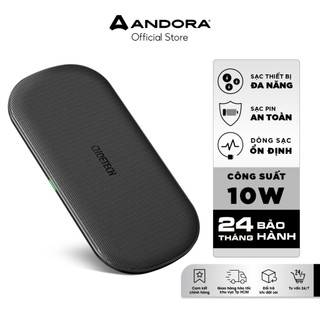 Đế sạc không dây CHOETECH Dual Wireless Charging Pad 10W - T535-S